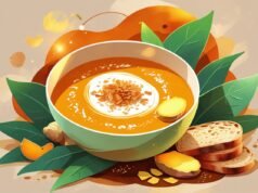 🍲 Cena Saludable para el Alma y el Cuerpo: Crema de Calabaza Asada con Coco y Jengibre