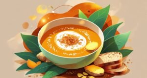 🍲 Cena Saludable para el Alma y el Cuerpo: Crema de Calabaza Asada con Coco y Jengibre