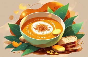 🍲 Cena Saludable para el Alma y el Cuerpo: Crema de Calabaza Asada con Coco y Jengibre