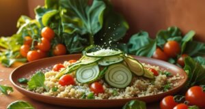 🥒✨ Cena Casera con Calabacín y Quinoa: Ligera, Saludable y Restauradora