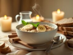 🥗 Cenar Saludable para Dormir Mejor: El Poder Reparador de una Cena Casera con Avena, Plátano y Canela
